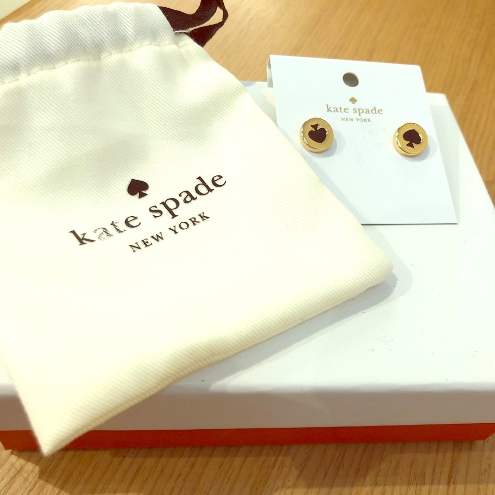 Brand new: Kate Spade "Spot the Spade" earrings